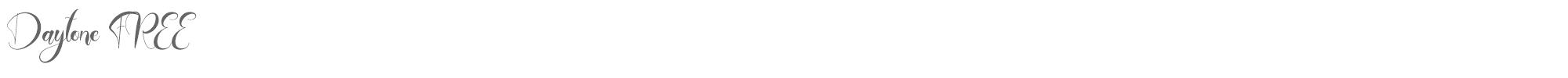 Sample characters Daytone Font